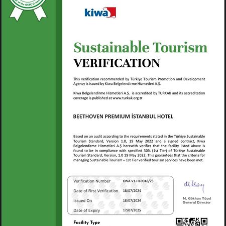 Beethoven Premium Hotel Istambul Exterior foto
